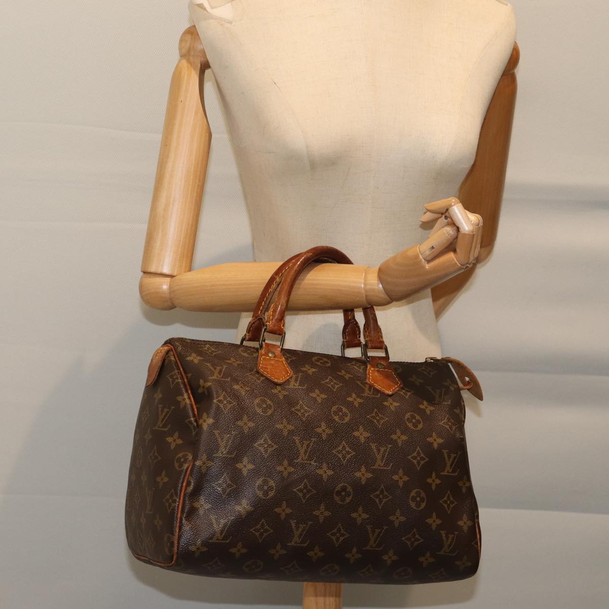 LOUIS VUITTON Monogram Speedy 30 Hand Bag M41526 LV Auth 70556