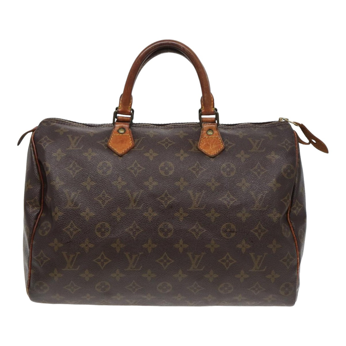 LOUIS VUITTON Monogram Speedy 35 Hand Bag M41524 LV Auth 70559