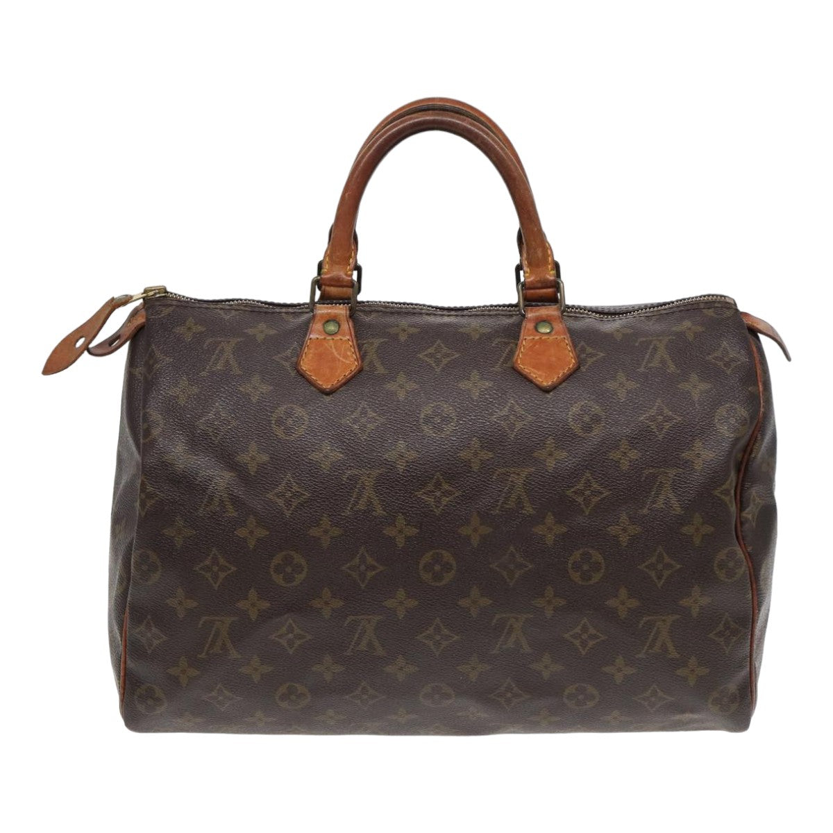 LOUIS VUITTON Monogram Speedy 35 Hand Bag M41524 LV Auth 70559