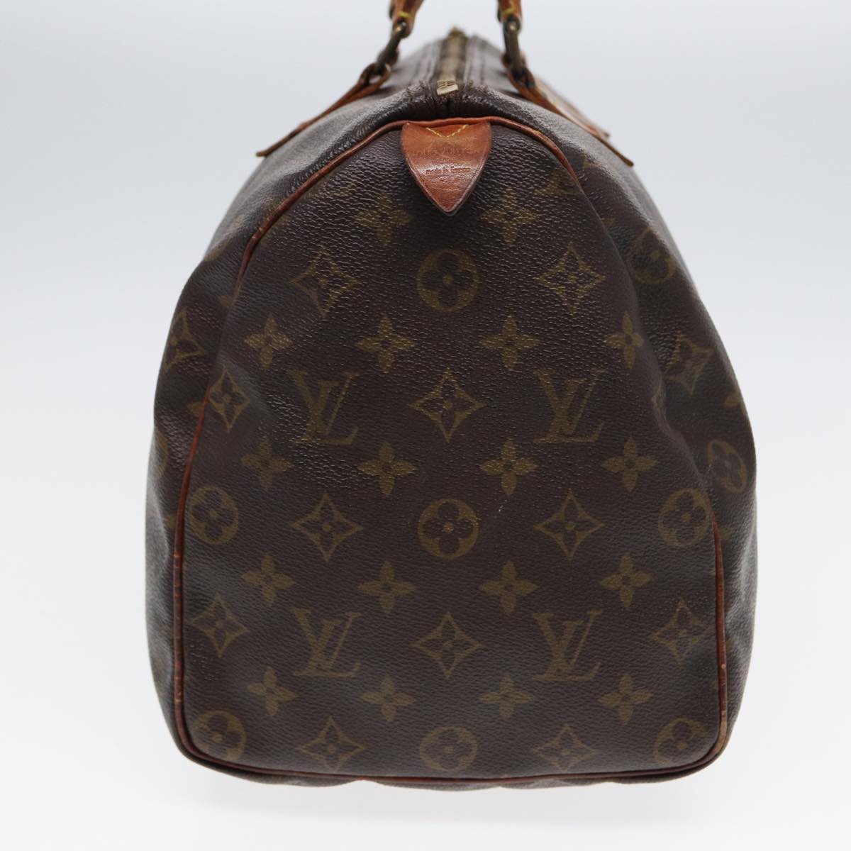 LOUIS VUITTON Monogram Speedy 35 Hand Bag M41524 LV Auth 70559