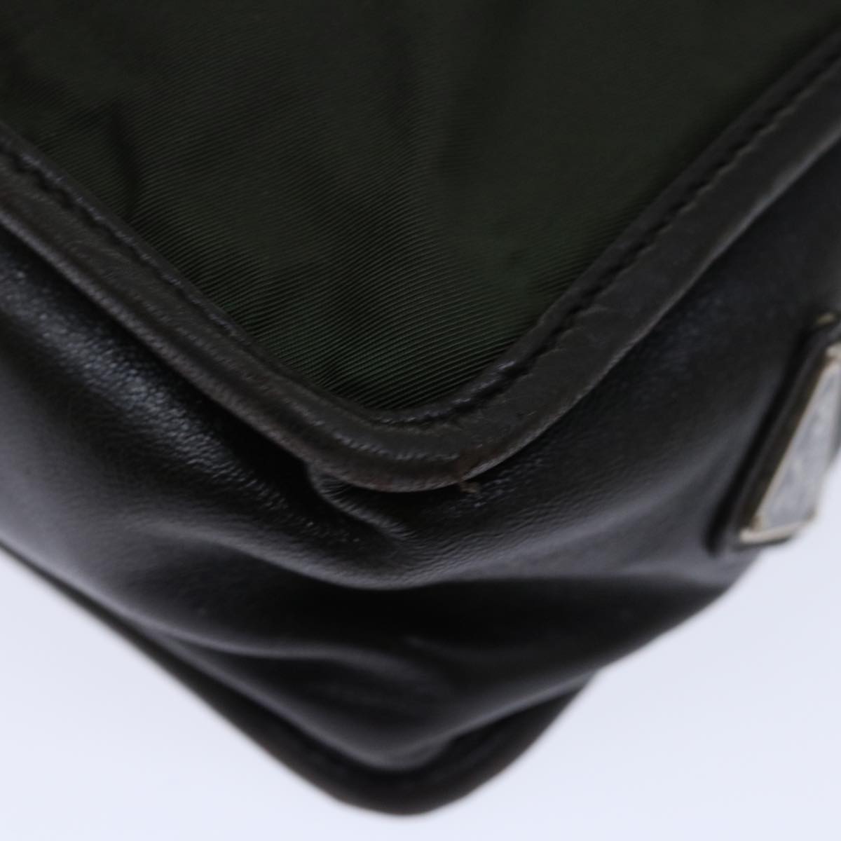 PRADA Shoulder Bag Nylon Khaki Auth 70585
