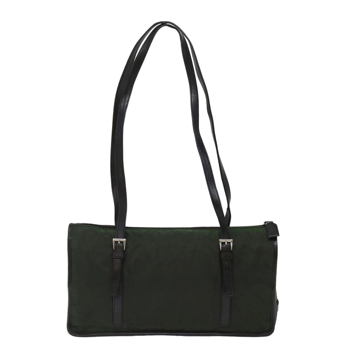 PRADA Shoulder Bag Nylon Khaki Auth 70585 - 0