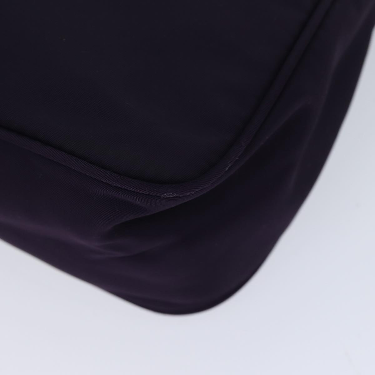 PRADA Hand Bag Nylon Purple Auth 70588