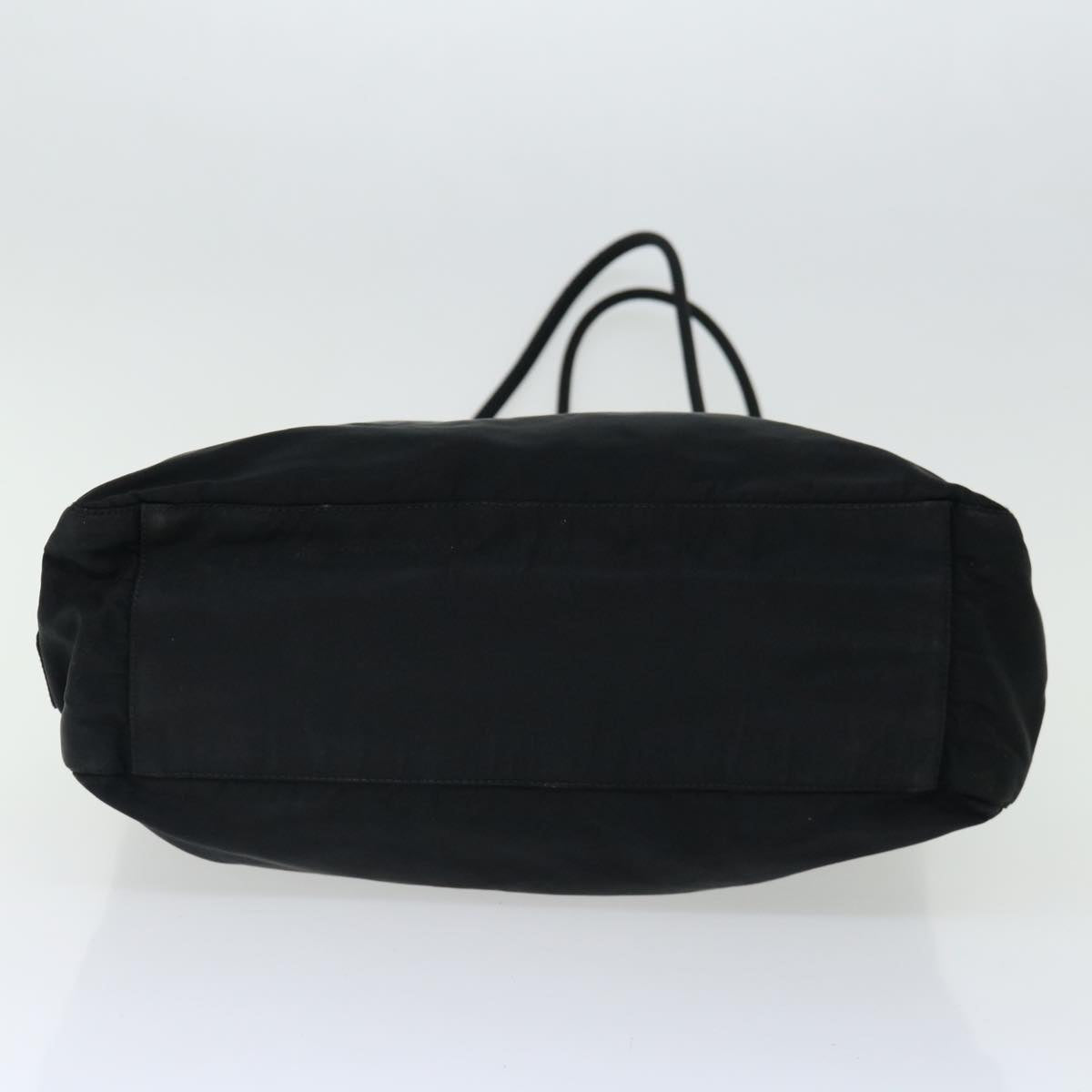PRADA Hand Bag Nylon Black Auth 70590
