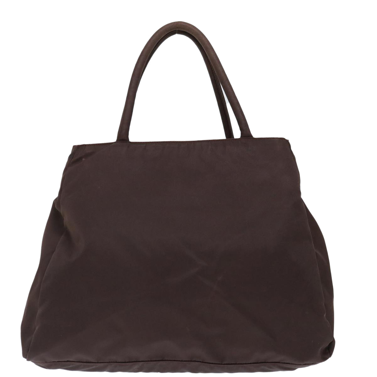 PRADA Hand Bag Nylon Brown Auth 70593 - 0