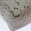 CELINE Hand Bag Leather Gray Auth 70597-14