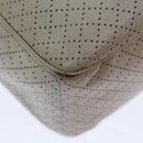 CELINE Hand Bag Leather Gray Auth 70597-16