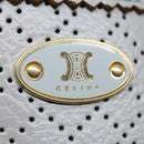 CELINE Hand Bag Leather Gray Auth 70597-17