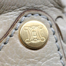 CELINE Hand Bag Leather Gray Auth 70597-18