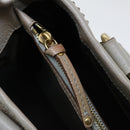 CELINE Hand Bag Leather Gray Auth 70597-10