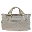 CELINE Hand Bag Leather Gray Auth 70597-2