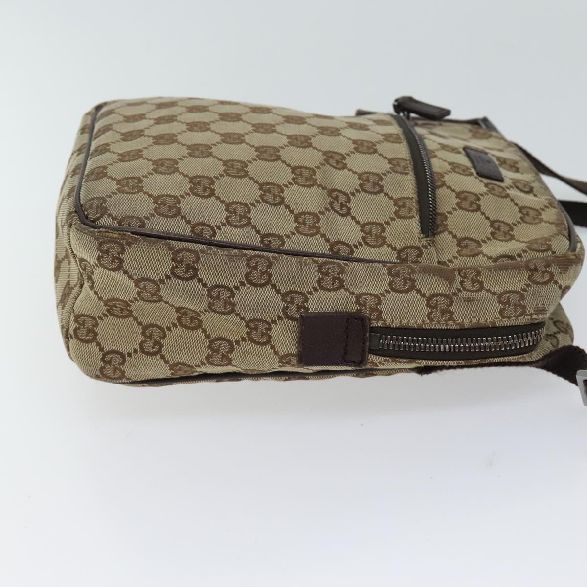 GUCCI GG Canvas Shoulder Bag Beige Auth 70613