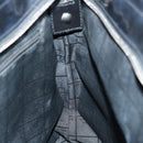 CELINE Macadam Canvas Tote Bag Enamel Silver Black Auth 70632-20