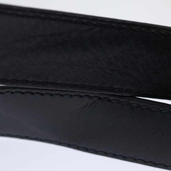 CELINE Macadam Canvas Tote Bag Enamel Silver Black Auth 70632