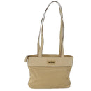 CELINE Shoulder Bag Canvas Beige Auth 70633-13