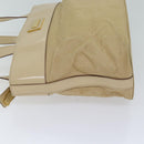 CELINE Shoulder Bag Canvas Beige Auth 70633-4