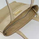 CELINE Shoulder Bag Canvas Beige Auth 70633-6