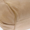 Chloe Etel Hand Bag Leather 2way Beige Auth 70646-15