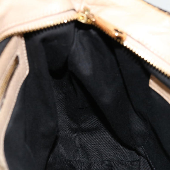 Chloe Etel Hand Bag Leather 2way Beige Auth 70646