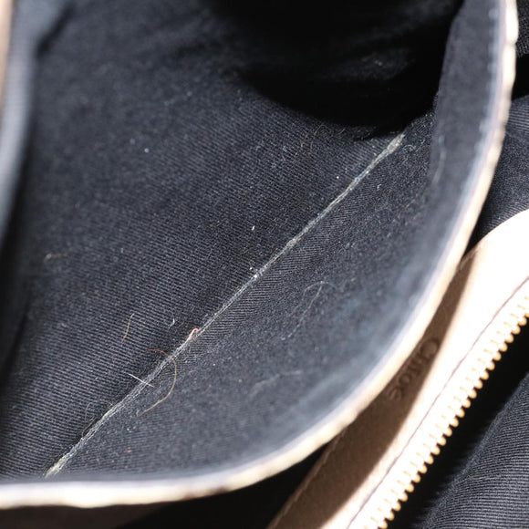 Chloe Etel Hand Bag Leather 2way Beige Auth 70646