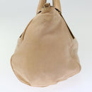 Chloe Etel Hand Bag Leather 2way Beige Auth 70646-5