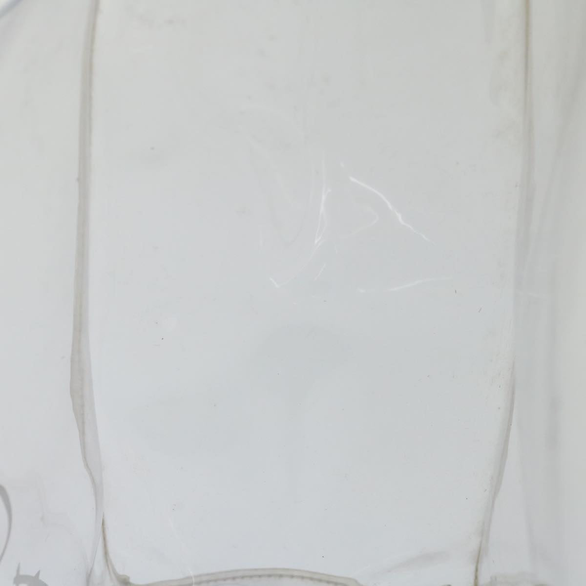 HERMES Vinyl Kelly Hand Bag Vinyl Clear Auth 70652