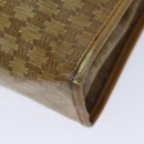 CELINE Macadam Canvas Clutch Bag Beige Auth 70658-15