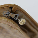 CELINE Macadam Canvas Clutch Bag Beige Auth 70658-8