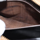 CELINE Macadam Canvas Clutch Bag Beige Auth 70658-11