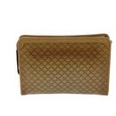 CELINE Macadam Canvas Clutch Bag Beige Auth 70658-2