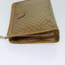 CELINE Macadam Canvas Clutch Bag Beige Auth 70658-4