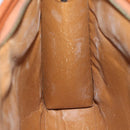 MCM Vicetos Logogram Clutch Bag PVC Leather White Auth 70659-17