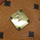 MCM Vicetos Logogram Clutch Bag PVC Leather White Auth 70659-12