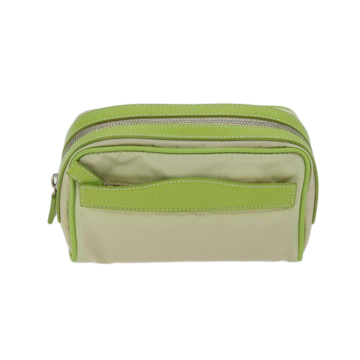 PRADA Pouch Nylon Green Auth 70662 - 0