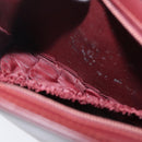 CARTIER Clutch Bag Leather Bordeaux Auth 70664-11
