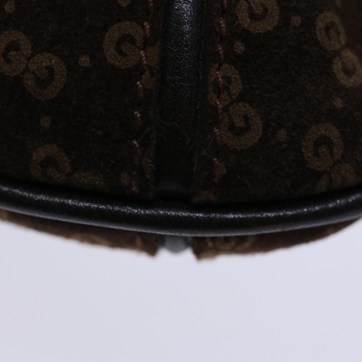 GUCCI Micro GG Canvas Shoulder Bag Brown Auth 70665