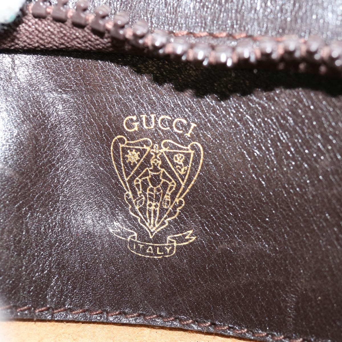 GUCCI Micro GG Canvas Shoulder Bag Brown Auth 70665