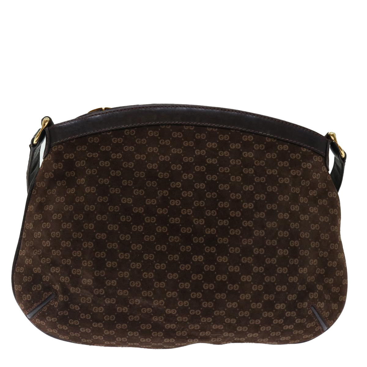 GUCCI Micro GG Canvas Shoulder Bag Brown Auth 70665 - 0