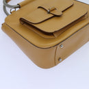 GUCCI Hand Bag Leather Brown Auth 70668-15