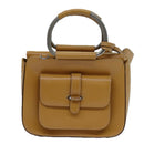 GUCCI Hand Bag Leather Brown Auth 70668-13