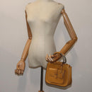 GUCCI Hand Bag Leather Brown Auth 70668-23