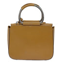 GUCCI Hand Bag Leather Brown Auth 70668-2