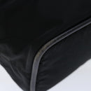 CELINE Hand Bag Nylon Black Auth 70673-14