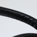 CELINE Hand Bag Nylon Black Auth 70673-8