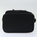CELINE Hand Bag Nylon Black Auth 70673-5