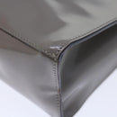 Salvatore Ferragamo Hand Bag Patent leather Gray Auth 70674-15