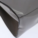 Salvatore Ferragamo Hand Bag Patent leather Gray Auth 70674-16