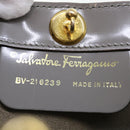 Salvatore Ferragamo Hand Bag Patent leather Gray Auth 70674-12