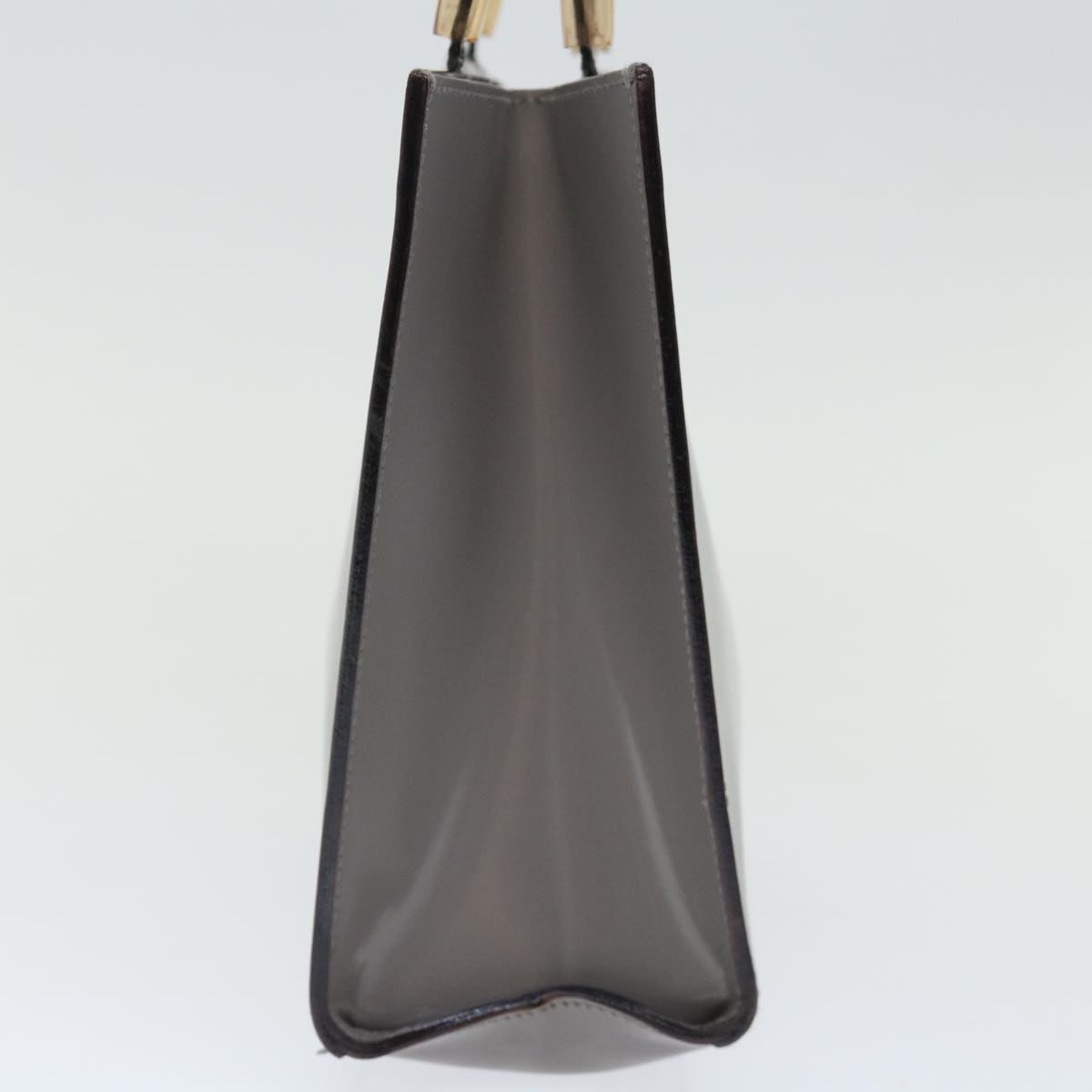 Salvatore Ferragamo Hand Bag Patent leather Gray Auth 70674