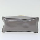 Salvatore Ferragamo Hand Bag Patent leather Gray Auth 70674-5